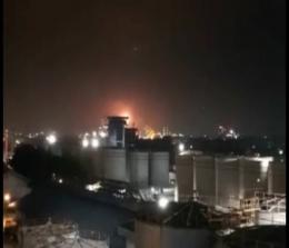 Kilang minyak Pertamina RU 2 Dumai terbakar.(foto: int)