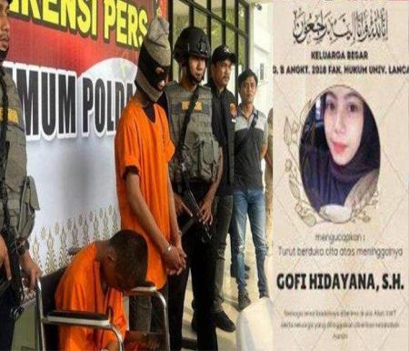 Pelaku jambret yang tewaskan mahasiswi di Pekanbaru dituntut 5 tahun penjara (foto/tribunpku)