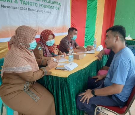 Asian Agri bersama Tanoto Foundation kembali gelar acara Sehat Bersama, bekerja sama dengan Pemkab Pelalawan di Desa Lalang Kabung, Pelalawan.