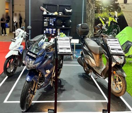 Suzuki hadirkan motor unggulan di Jakarta Fair 2024.(foto: istimewa)