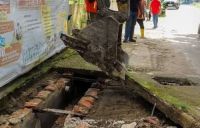 Perbaikan drainase di Kota Pekanbaru.(foto: int)