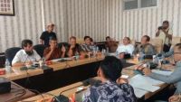 RDP ganti rugi sawit plasma dengan PHR di DPRD Rohil.(foto: afrizal/halloriau.com)