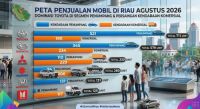 Toyota Tak Tergoyahkan di Riau, Mitsubishi Kuasai Lini Komersial