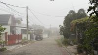 Kabut asap tebal menyelimuti Pekanbaru pagi tadi (foto/ist)