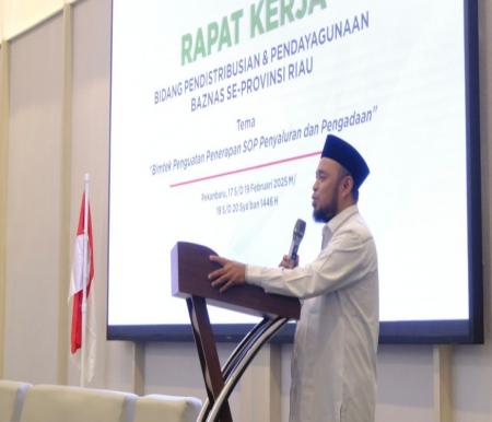 Ketua Badan Amil Zakat Nasional (Baznas) Riau, Masriadi Hasan (foto/yuni)