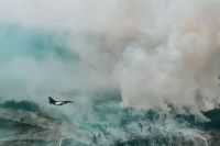 F-16 Lanud Roesmin Nurjadin turun pantau Karhutla di Riau (foto/int)