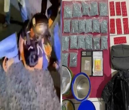 Polisi tangkap mahasiswa terduga pengedar 4.750 butir pil ekstasi (foto/riaupos)