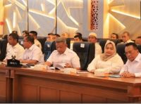 Bupati Rohul, Anton kala menghadiri rapat penyampaian hasil deteksi Participating Interest (PI) 10 persen, Rabu (24/6/2026) di Kantor Gubernur Riau 