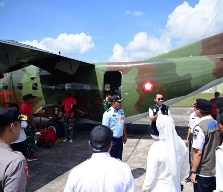 Pembukaan Operasi Modifikasi Cuaca (OMC) dilaksanakan di Lanud TNI AU Roesmin Nurjadin (Rsn), Rabu (26/6/24).