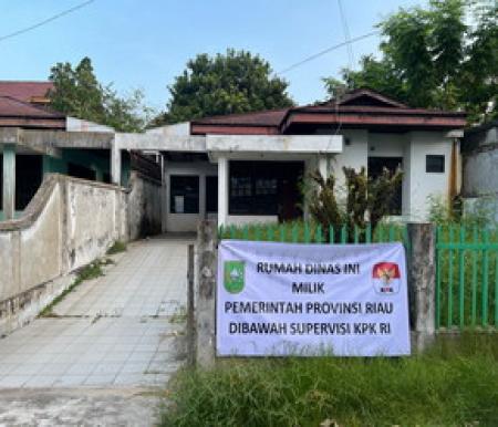 Rumah dinas Pemprov Riau.(foto: int)