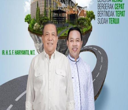 SF Hariyanto dan Abdul Wahid duet di Pilgub Riau 2024.(foto: tribunpekanbaru.com)
