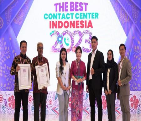 Pegadaian berhasil meraih 2 penghargaan di ajang The Best Contact Center Indonesia 2023 (foto/ist)