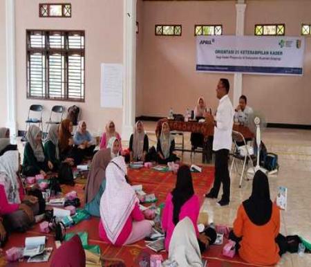 Para Kader Posyandu di Kabupaten Kuansing mengikuti Pelatihan 25 Keterampilan Kader yang difasilitasi RAPP. (Foto: Istimewa)