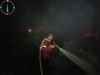 Rasman, personel TRC PT Arara Abadi saat padamkan karhutla.(foto: istimewa)
