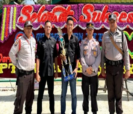 Security PT SLS Juara 3 Lomba PBB HUT ke-43 Satpam.(foto: andi/halloriau.com)