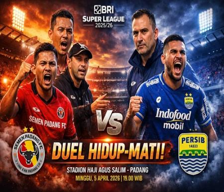 Duel Puncak vs Degradasi! Persib Incar Gelar, Semen Padang Kejar Selamat