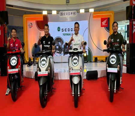 PT Capella Dinamik Nusantara Luncurkan New Honda Scoopy di Mal SKA Pekanbaru, Riau (foto/ist)