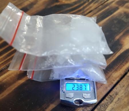 Polsek Pangkalan Kerinci Tangkap Dua Pengedar Sabu 23 Gram di Pelalawan