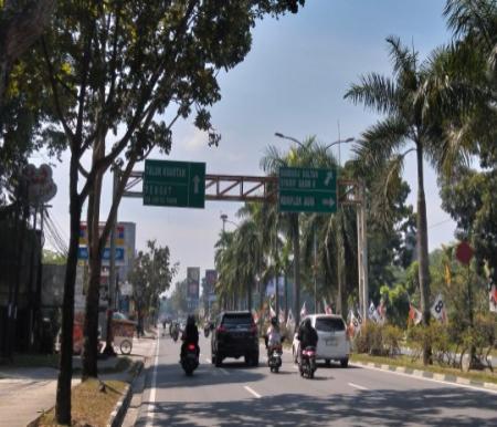 Cuaca panas ekstrem di Kota Pekanbaru (foto/dini)