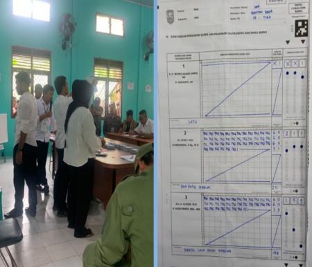 Afni ungguli Alfedri dalam PSU Pilkada Siak hari ini (foto/diana)