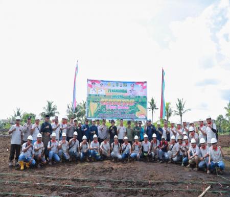 Penanaman jagung mendukung swasembada pangan tahun 2025 (foto/Ayendra)