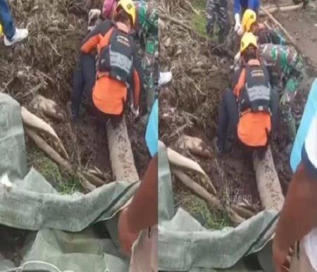 Tim SAR temukan tulang manusia di Tanah Datar yang diduga korban banjir bandang (foto/int)