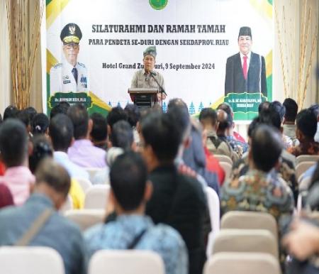 Sekdaprov Riau, SF Hariyanto saat kunker ke Bengkalis. (foto: sri/halloriau.com)