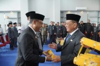 Bupati Rohil, Bistamam lantik puluhan pejabat (foto/afrizal)