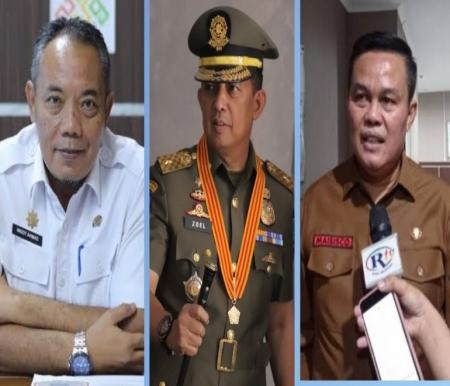 Ingot Ahmad Hutasuhut, Zulfahmi Adrian, dan Maisisco disebut calon kuat Plh Sekda Pekanbaru (foto/int)