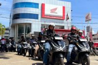 Capella Honda menggelar premium rolling city, EV-olution Urban Ride, 35 motor Honda ramaikan jalanan kota (foto/ist)