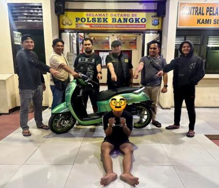 Polsek Bangko Berhasil Tangkap Residivis Curanmor, Sepeda Motor Curian Ditemukan di Semak-semak