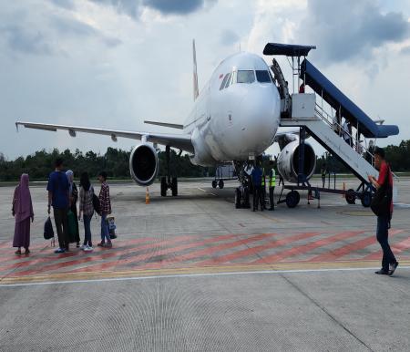 Bandara Sultan Syarif Kasim (SSK) II Pekanbaru resmi menutup Posko Angkutan Natal 2024 dan Tahun Baru 2025. (Foto: Yuni)