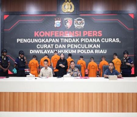 Polda Riau Bongkar Kasus Pembobolan Minimarket, Penculikan Sadis dan Jambret