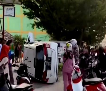 Kecelakaan maut di Jalan Hangtuah Pekanbaru.(foto: int)