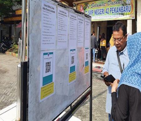 Ilustrasi pengumuman hasil PPDB SMP Negeri di Pekanbaru (foto/tribunpku)