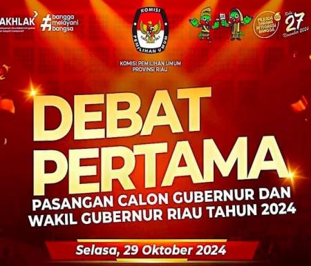 Jadwal debat Paslon Gubernur Riau 2024.