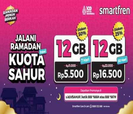 Smartfren yang menawarkan diskon spesial untuk paket kuota internet selama bulan Ramadan. (Foto: Istimewa)