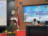 PWI Pelalawan akan menggelar workshop bahas AI dan membangun kemitraan berlangsung di aula Kantor Bappeda Pelalawan (foto/Andy)