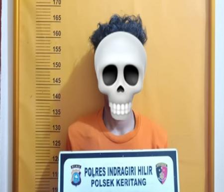 Polisi Tangkap Pelaku Curanmor di Keritang, Motor Curian Disimpan di Kamar