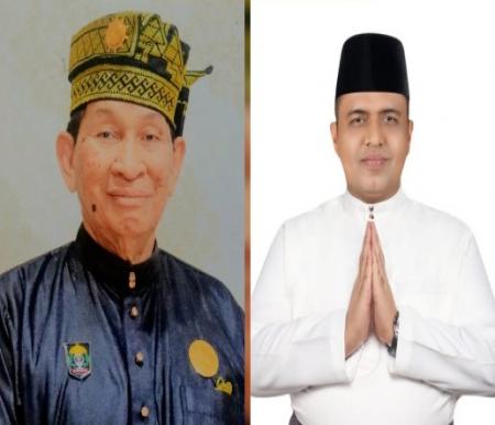(ki-ka) Ketua MKA LAMR, Datuk Raja Marjohan Yusuf dan Bacalon Gubernur Riau, M Nasir (foto/int)