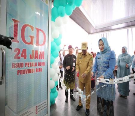 Pj Gubernur Riau Rahman Hadi resmikan Gedung baru IGD RSUD Petala Bumi (foto/int)