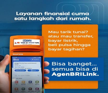 Tak Perlu ke Bank, Semua Transaksi Kini Bisa Lewat AgenBRILink Terdekat