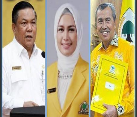 Muncul nama kandidat SF (kiri), Karmila untuk gantikan Syamsuar (kanan) sebagai Ketua DPD Golkar Riau (foto/int)