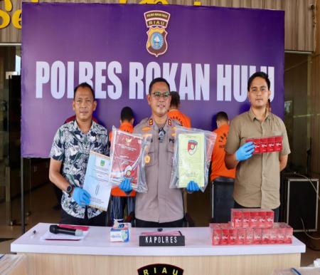 Polres Rohul gagalkan peredaran 5.000 Bungkus rokok Luffman ilegal (foto/int)