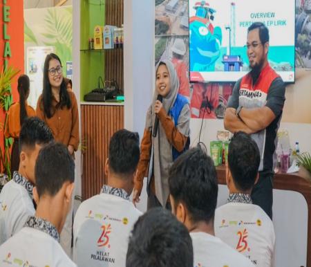 Pertamina EP Lirik edukasi pelajar tentang Industri Hulu Migas di Helat Pelalawan 2024 (foto/Andy)