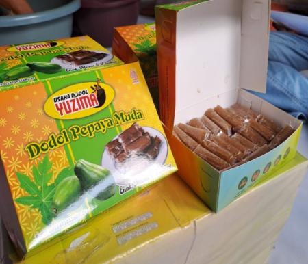 Dodol Pepaya Muda Yazima dari Pekanbaru yang makin banyak peminatnya (foto/riki)