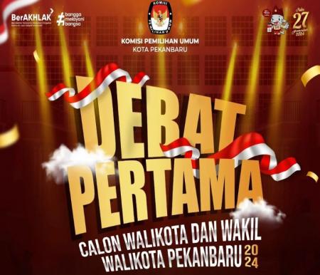 Debat perdana para calon Walikota dan Wakil Walikota Pekanbaru akan berlangsung besok malam (foto/int)