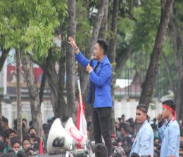 Wildan Firdaus, Ketua Badan Eksekutif Mahasiswa (BEM) Politeknik Caltex Riau (PCR).