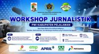 PWI Pelalawan gelar workshop jurnalistik bertema AI.(foto: andi/halloriau.com)