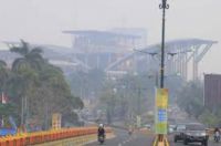 Ilustrasi Pekanbaru masih selimuti asap kiriman dari selatan (foto/int)